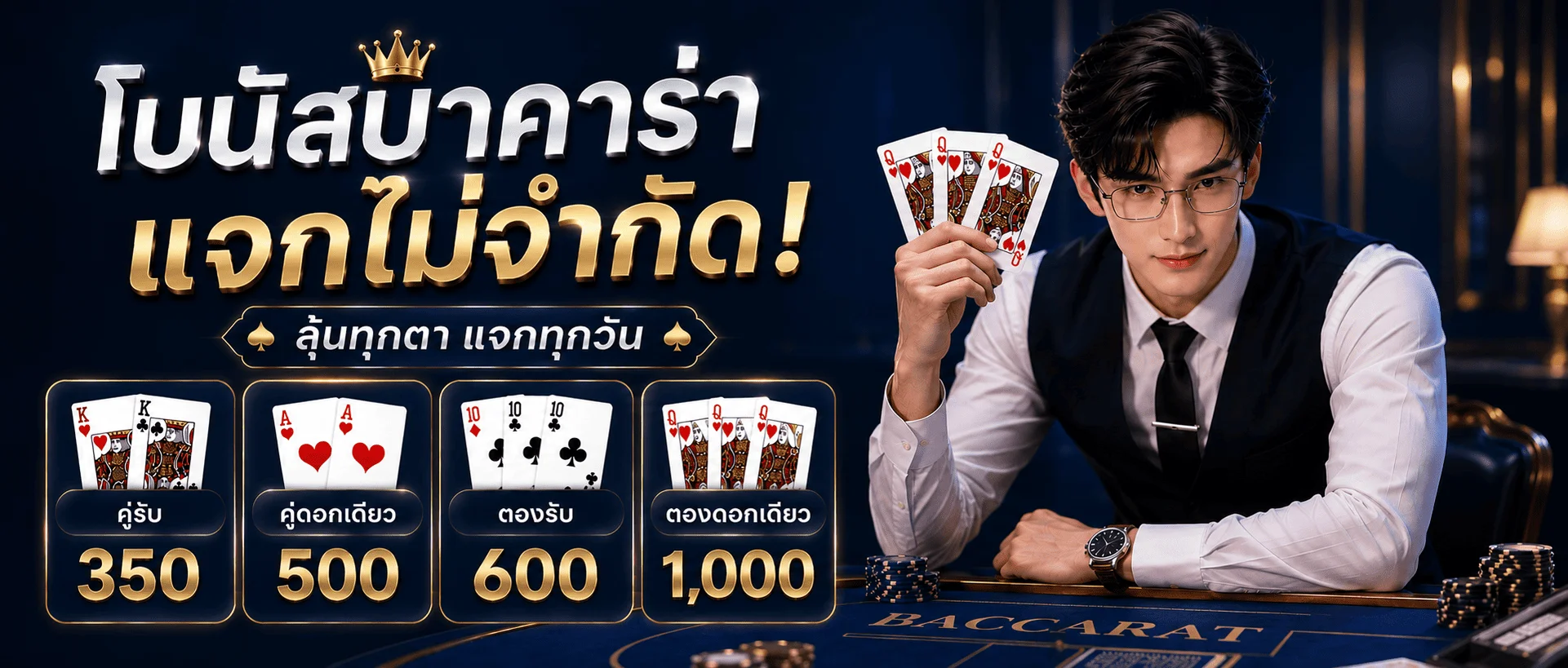 โปรโมชั่น KING DIAMOND โบนัสฝาก คืนยอดเสีย